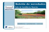 Sala Castilla  La Mancha Boletín novedades Abril -Junio