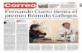 Fernando Cueto tienta el Rómulo Gallegos