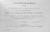 1838 Contestación por la Diputación Provincial al Diputado por Lucena de su conducta...