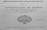 1836 Reglamento provisional para la Administración de Justicia...