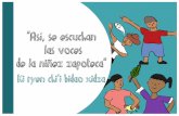 "Así, se escuchan las voces de la niñez zapoteca"