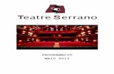 Programació Maig 2015 Teatre Serrano