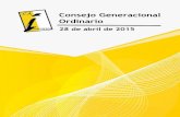 Consejo Generacional Ordinario - 28 Abril 2015