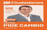 Programa electoral C's Xàtiva - Municipales 2015