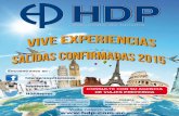 H.D.P. Representaciones - Salidas Confirmadas 2015
