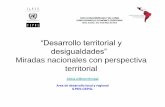 Desarrollo territorial y desigualdades. Miradas nacionales con perspectiva territorial