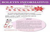 CONFITEXPO 2015 BOLETÍN INFORMATIVO 3