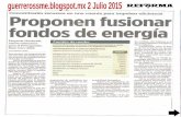 Noticias del Sector Energético 2 Julio 2015