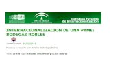 Internacionalización de una Pyme: Bodegas Robles