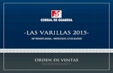 Catálogo / Orden de Ventas Remate Las Varillas 2015 / Cabaña Corral de Guardia