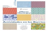 Oferta municipal de actividades en los barrios 2015-2016