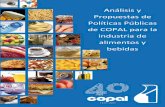 Análisis y Propuestas de Políticas Públicas de COPAL para la industria de alimentos y bebidas