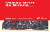AGENDA MUSEU ART GIRONA SETEMBRE -DESEMBRE 2015