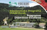 Peñas Negas: Eskola pogramak - Programas escolares