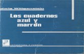 Cuadernos Azul y Marrón -  Ludwig Wittgenstein