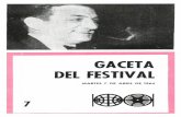7º Festival - Gaceta Día 7 - 7 de abril de 1964