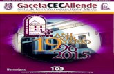 GACETA CEC ALLENDE No. 105