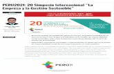 PERU2021: 20 Simposio Internacional La Empresa y la Gestión Sostenible