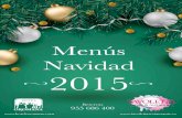 Menus Navidad Restaurante Tavoletta 2015