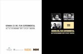 Catalogo Semana III del Film Experimental. La Plata 2013. Argentina.2013