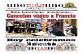 20 de Noviembre 2015, Ante terrorismo, mexicanos... Cancelan viaje a Fracia