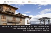 Guia de Orientaciones para la conservación de los inmuebles patrimoniales de tierra