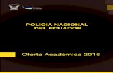 Oferta academica 2016 para Policías Extranjeras
