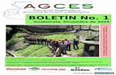 Boletín No. 1 de la Asociación Guatemalteca de Control de Erosión y Sedimentos