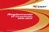 Reglamento de Competicion IAAF 2016-2017