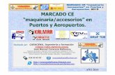 MARCADO CE “maquinaria/accesorios” en Puertos y Aeropuertos. AÑO 2015