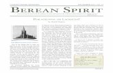 Berean Spirit no 14