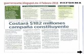 Costará $182 millones campaña constituyente| Ex presidentes de México y Chile, con pensiones jugosas