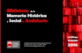 Catálogo de la Biblioteca de la Memoria Histórica y Social de Andalucía (febrero 2016)