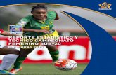 Reporte Estadístico y Tecnico Campeonato Feminino Sub-20 Honduras 2015