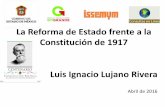 La Reforma de Estado frente a la Constitución de 1917