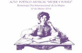 Mujer y poesía - Acto Poético Musical