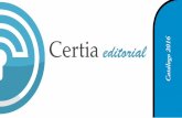 Catalogo 2016 Certia Editorial