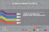 Primer Cuaderno CEDLE: Sistema educacional chileno ¿Qué políticas para los directivos?