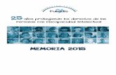 Memoria 2015 Fundación Tutelar FUTUDÍS
