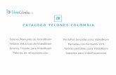 Catalogo pantallas y soportes de video beam telones colombia