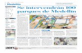 Se intervendrán 100 parques de Medellín (ADN)