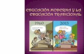 Educación moderna y la educación tradicional