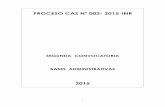 PROCESO CAS Nº 002- 2015-INR 2015