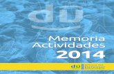 Memoria de Actividades ODU curso 2013 - 2014
