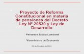 Proyecto de Reforma Constitucional en materia de pensiones del ...