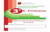 Cuadernillo prueba de la competencia matemática 3º E. Primaria ...