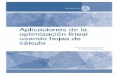 Aplicaciones de la optimización lineal usando hojas de cálculo