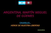 Homenaje a Martín Miguel de Güemes