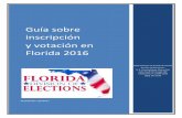 Guía sobre inscripción y votación en Florida 2016