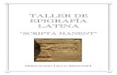 Taller de Epigrafía Latina